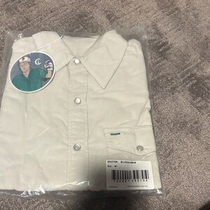 Criquet Cream Men's Casual Button Down Shirt